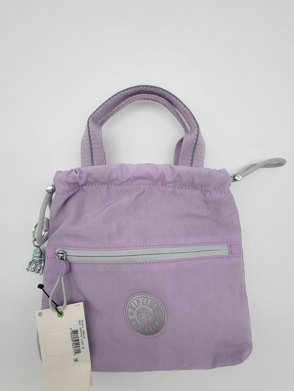 Kipling Lavender Mini Tote with Front Zip Pocket